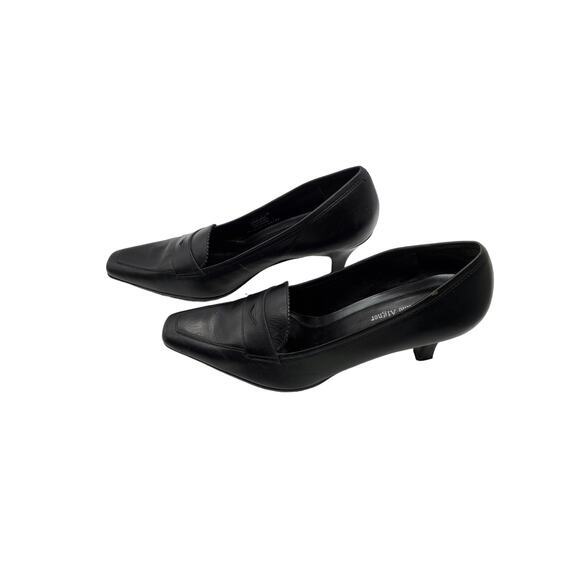 Etienne Aigner Womens Labelle Pumps Black Leather Penny Loafers Shoes Sz 8.5M - Picture 3 of 8